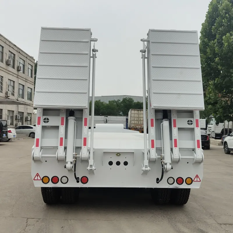 Hydraulic Ramps Low Bed Trailer