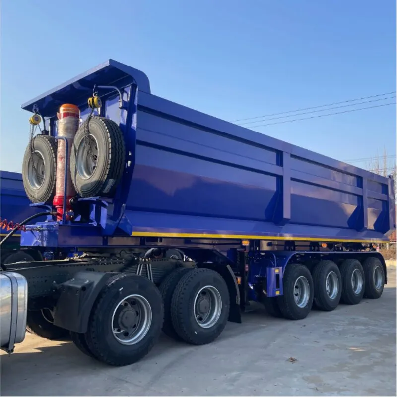 Przyczepa towarowa z wywrotką tylną typu U